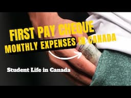 My First Pay Cheque from Part-Time Job | Monthly Expenses in Canada |  Student Life in Canada Tamil