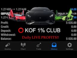 #1 ⭕️ Live Highly Very Advanced Forex M1 Scalping Trading Quick Big Profits | KOF