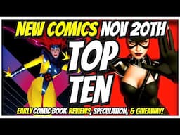 Top 10 New Comic Books November 20th 2024 🔥 Reviews, Covers, & Giveaway 🔥 Best NCBD Vids On YouTube