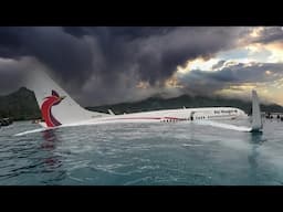 AVIATION FAILS (PLANE ALMOST GLIDES ON WATER)