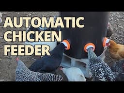 DIY: TRASH CAN CHICKEN FEEDER- Gravity Fed Feeder