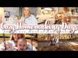 Cozy Homemaking Days| Soul Care, Hauls, Cleaning, Whats in My Bag