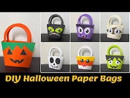 DIY Halloween Paper Bags | Halloween Treats Ideas | Halloween Theme Craft Ideas