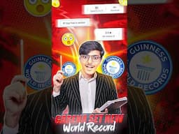 Day - 2 { New World Record By Garena } 🗿 #shorts