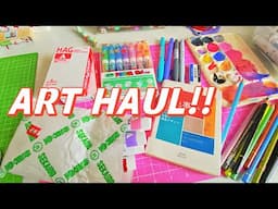 Japanese art supplies haul but my adhd derails this video with every passing minute