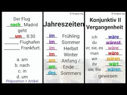 A1, A2, B1 - Deutsch lernen, Deutsche Grammatik, Präposition, #zu #mit #der #deutschlernen #dativ