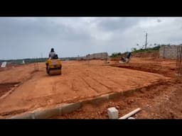 Back Filling Foundation, Watering & Compacting Works Ongoing || Building In Ghana 🇬🇭 Elmina