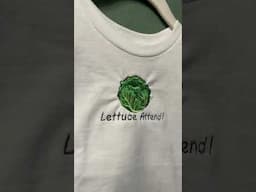 LETTUCE ATTEND! Let us listen to the Holy Gospel #embroidery #asmr