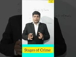 Stages of Crime #Judicial exam preparation #shorts