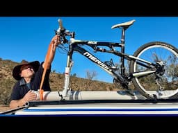 My Simple DIY Bike Rack Mounted On My Camper Trailer .