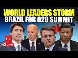 G20 SUMMIT LIVE | Putin Skips Key Meeting, U.S., China, Canada, France Leaders In Rio De Janerio