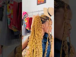 STYLING OLD GODDESS BRAIDS #100ksubscribers #hairstyles #bohobraids #hair #goddessbraids