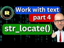 Manipulation Text in R: Using str_locate() with the stringr Package | R programming for Beginners