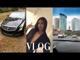 WEEKEND VLOG: road trip to baltimore,driving a luxury car,damaging the luxury car + I met my ex?!