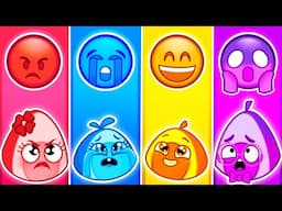 Avocado Controls Feelings And Emotions 😡😂😭 Kids Cartoon || Learn Emotions by VocaVoca Stories💖🥑