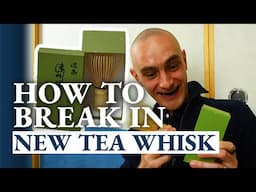 Unboxing and Preparing a New Tea Whisk - A Master's Guide! 🍵✨