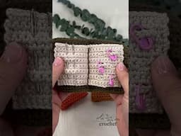 CROCHET Needle Book and Stitch Marker Holder | Great Gift #shorts #crochet #windingroadcrochet