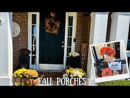 FALL PORCHES 2024|| DECORATE WITH ME & REVEAL |FALL FRONT PORCH | FALL SCREENED PORCH 2024