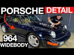 Dirty Porsche 964 C4 Widebody Deep Cleaning Transformation