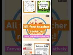 All FREE teacher and kid friendly resources!  Don’t forget to follow at canva.com/educatecreatively