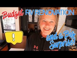 RV RENOVATION / CAMPER ON A BUDGET / HUGE SURPRISE FOR THE RIDGE! tiny house, homesteading DIY