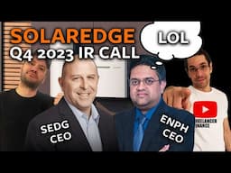 SolarEdge Q4 2023 Earnings LIVE ANALYSIS