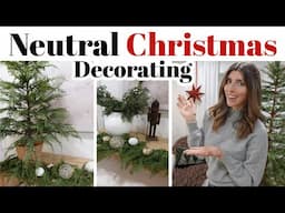 NEUTRAL Christmas Decorate With Me 2024 / Nordic Holiday Decorating Ideas Made Easy!