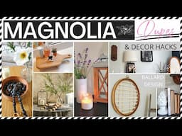 🌸 MAGNOLIA DUPES & High End DECOR HACKS - Ballard Design Book End, DIY Stand, Vase, Wall ART & Decor