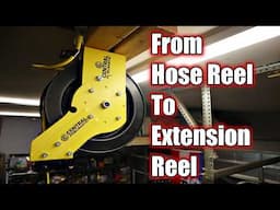 How I Converted A HF Hose Reel To A Retractable Extension Cord Reel