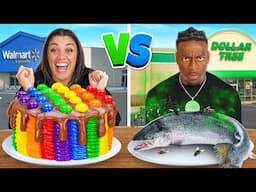 DOLLAR STORE VS WALMART FOOD CHALLENGE!!