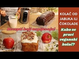 KAKO NAPRAVITI DOBAR KOLAČ BEZ JAJA I MLIJEKA? VEGANSKI KOLAČ OD JABUKA, VEGANSKI ČOKOLADNI KOLAČ