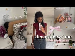 decorating my room for christmas 🎄🎀❄️ christmas decor + updated room tour 2024