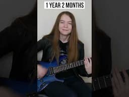 Two Years of Guitar Progress in 30 Seconds 🎸