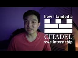 How I landed a software engineering internship at Citadel