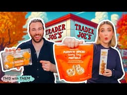 BRITISH PEOPLE TRY TRADER JOE'S FALL TREATS! 🍁🎃