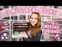 10 MUST READ BOOKS ✨ 10 Before the End (of 2024) 👀 | end of the year tbr