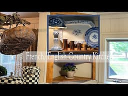 PART 2: PAINTING UPPER CABINETS & LOOKOUT WINDOW ~ DECORATING WITH BLUE & WHITES ~ #MAXIMALIST