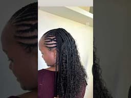 Sew-in weave with Cornrows at the Front #hair