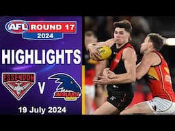 HIGHLIGHTS | Essendon Bombers v Adelaide Crows | 2024 AFL