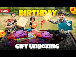 Birthday Gift Unboxing 🎁🎉 चांदनी के जन्मदिन में में मिले इतने सारे Gift || #vijayriavlogs