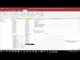 MA Access Database (Lesson 1): Create table in design