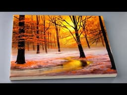 Autumn Forest Painting / Acrylic Painting / Painting Tutorial