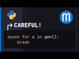 Watch out for this (async) generator cleanup pitfall in Python