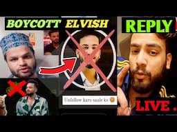 Boycott Elvish trend on Insta | Elvish Yadav FIRST LIVE after Bigg Boss:- REPLY To Triggered Insaan