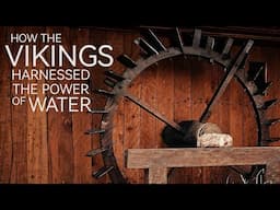 Ancient Technology in Action: Viking Age Water Mill Grinding Flour