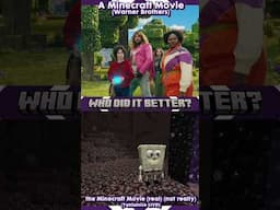 A Minecraft Movie VS The Minecraft Movie (real)