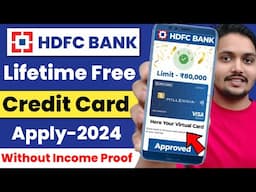 HDFC Lifetime Free Credit Card Apply Online 2024 | Hdfc Lifetime Free Credit Card | Hdfc Credit Card