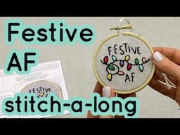 Festive AF ornament stitch-a-long