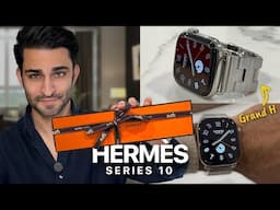 Apple Watch Hermès Series 10 Satiné Grand H - UNBOXING! ⌚️✨