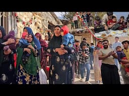 "The Fisherman and His Wife at Bid Farzaneh's Legendary Wedding in the Heart of the Mountains!"